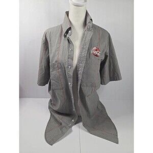 Vintage Coca-Cola Factory Worker Uniform Button-Down Shirt